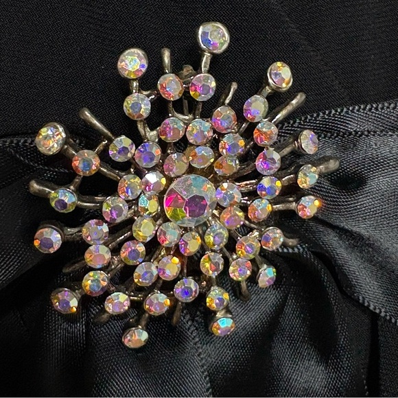 CACHE Y2K Vintage Prom Wedding Formal Dress Ruffles Rhinestone Sleeveless USA - Picture 15 of 15